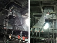 2015年自贡运机新产品开发项目“带式输送机定量分料系统”投入运行