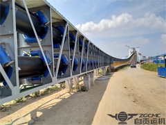 神华集团绥中电厂DG600管状带式输送机一次性重载运行成功